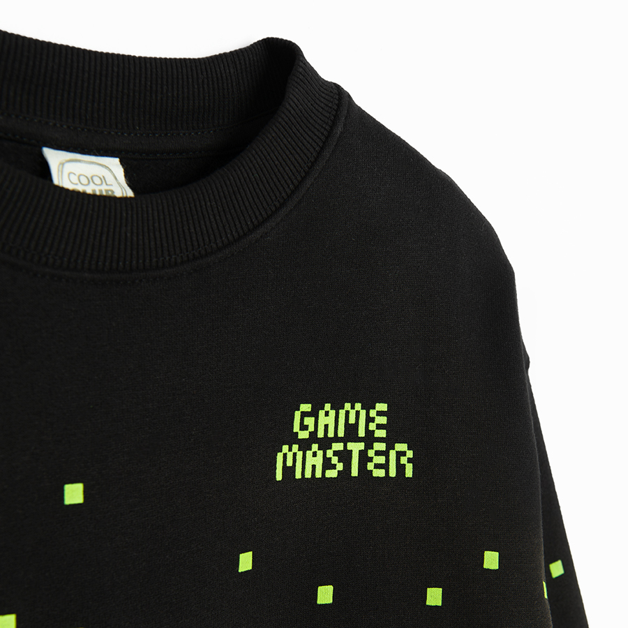 Φούτερ μαύρο με στάμπα Game Master