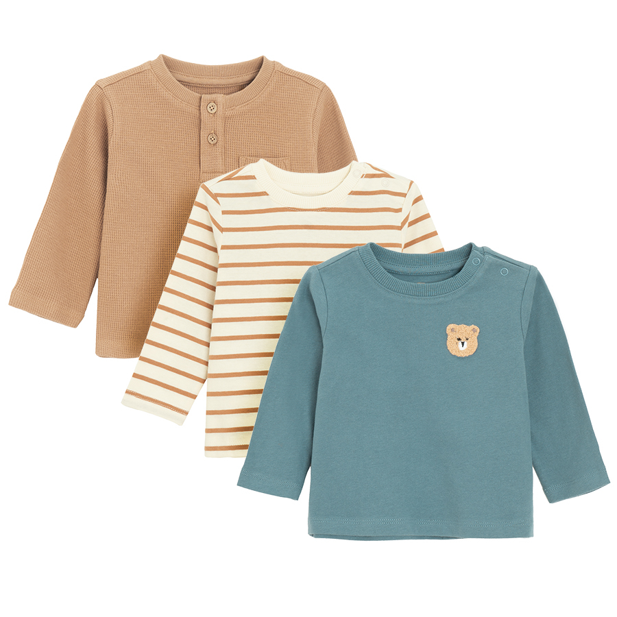 T-SHIRT L/S 3-PACK