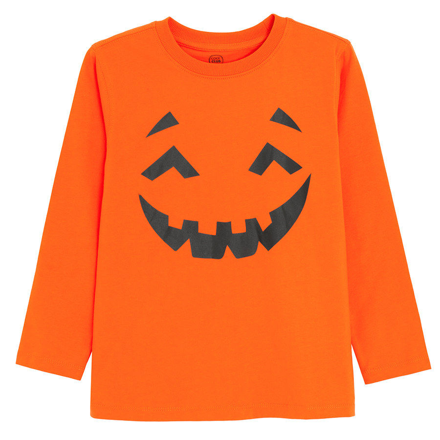 Μπλούζα πορτοκαλί μακρυμάνικη HALLOWEEN