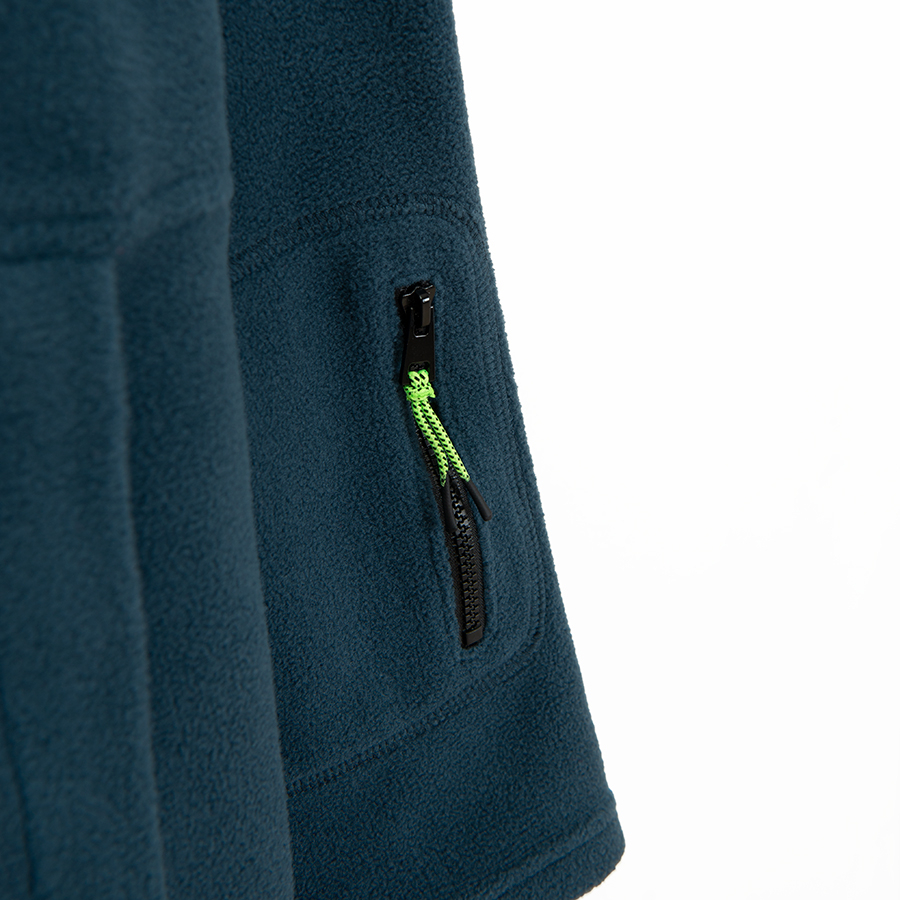 Φούτερ μπλε σκούρο fleece με κουκούλα