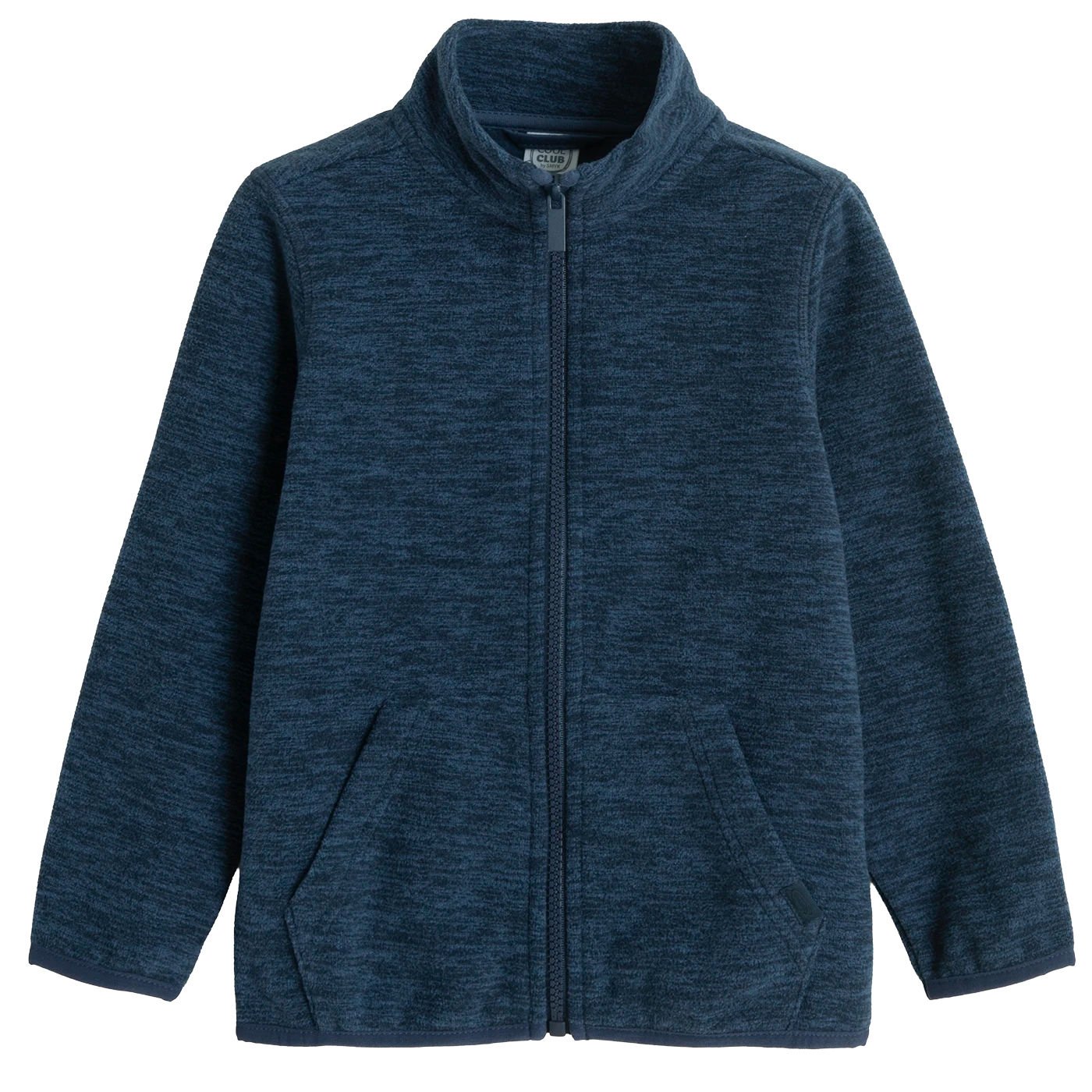 Ζακέτα fleece μπλε με φερμουάρ