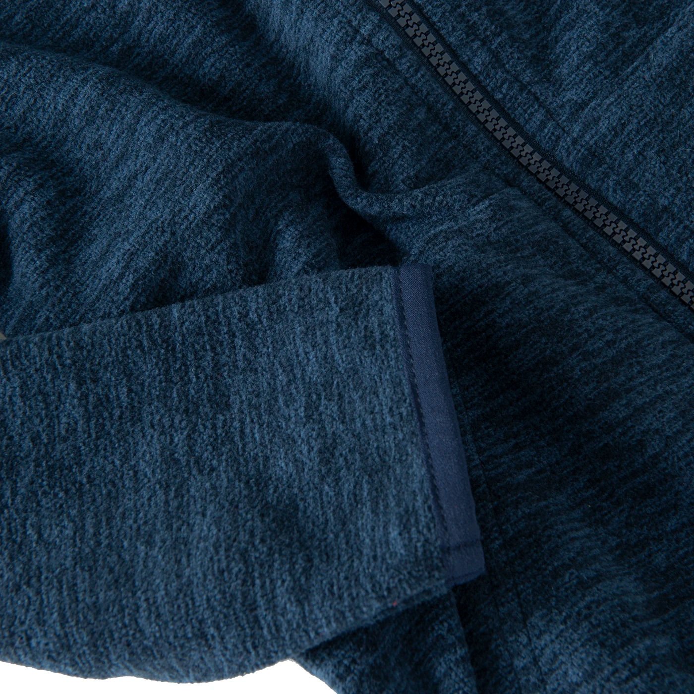 Ζακέτα fleece μπλε με φερμουάρ