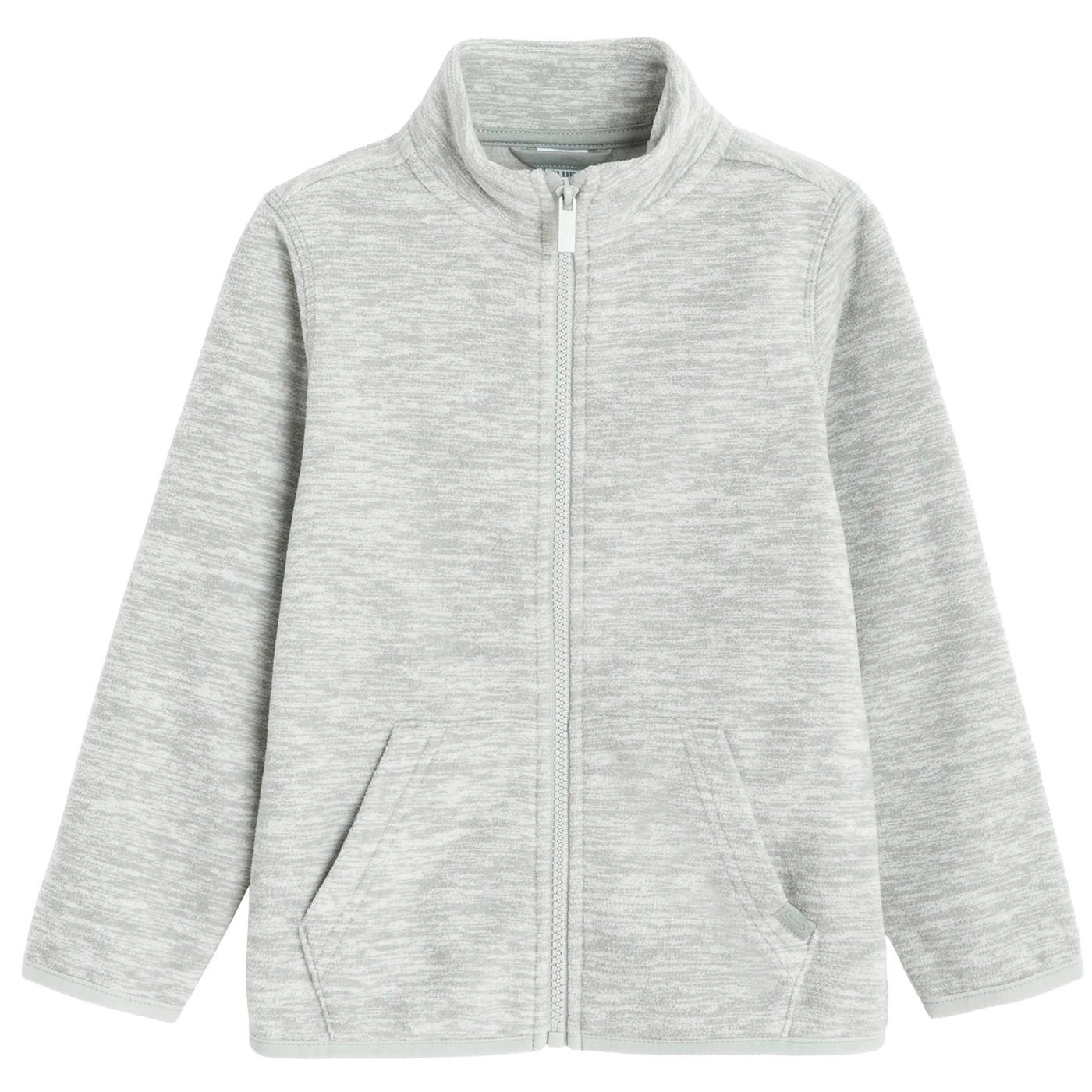 Ζακέτα fleece γκρι με φερμουάρ
