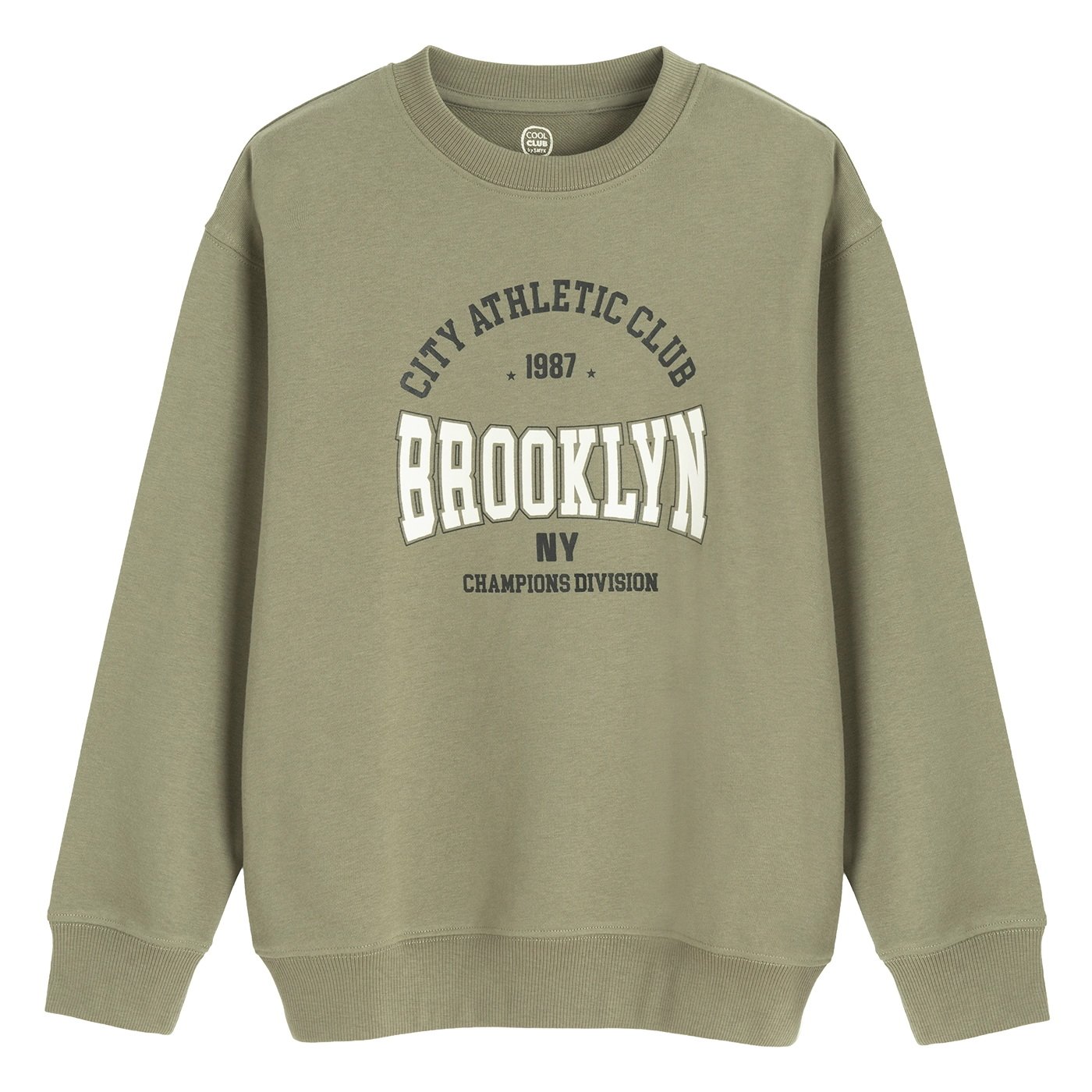 Φούτερ χακί με στάμπα BROOKLYN