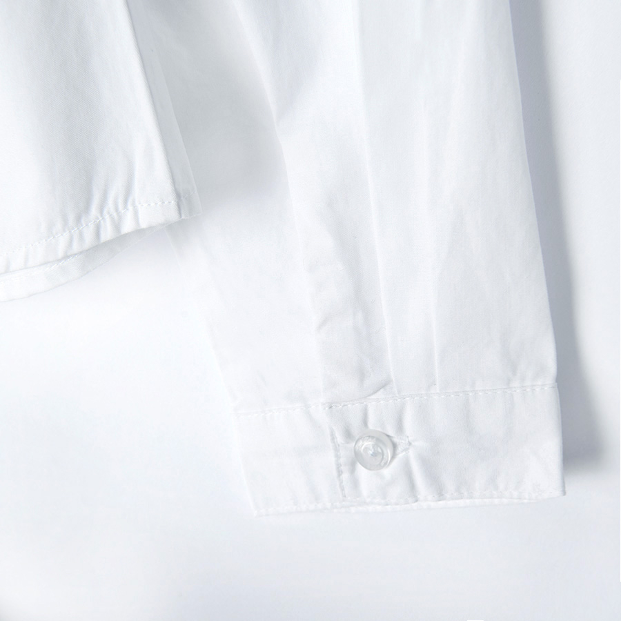White button down long sleeve shirt