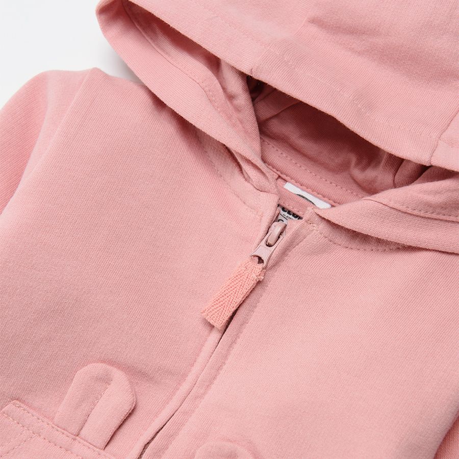 Zip throuhg hoodie with pockets