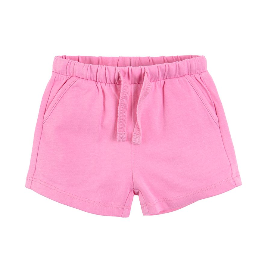 Violet pink and striped shorts 3-pack
