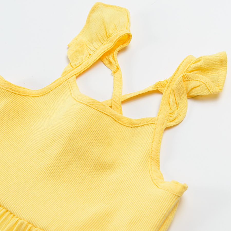 Yellow strap dress