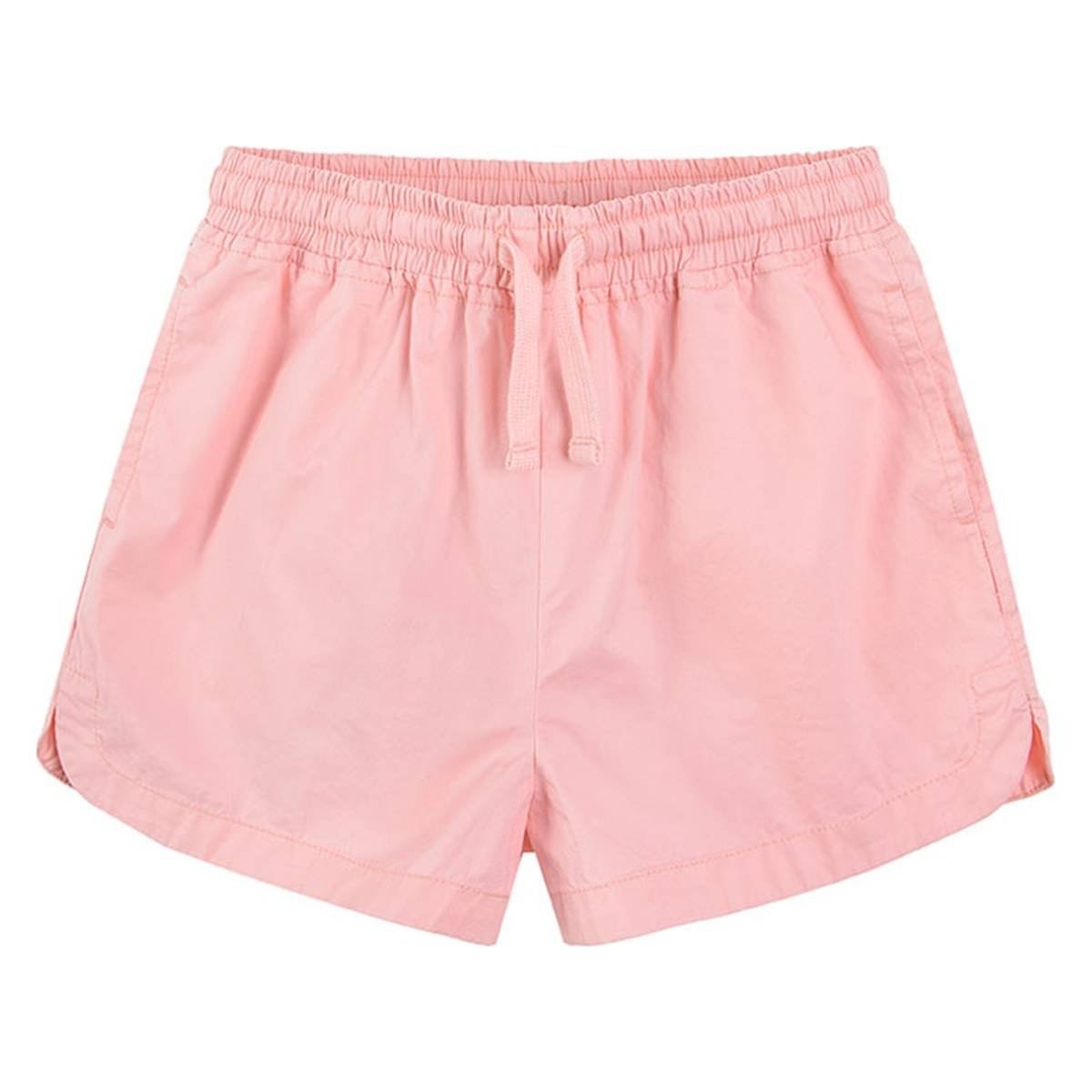 Pink shorts with cord and elastic waist