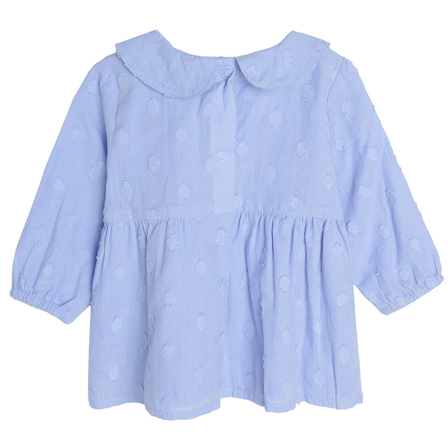 Light blue long sleeve blouse