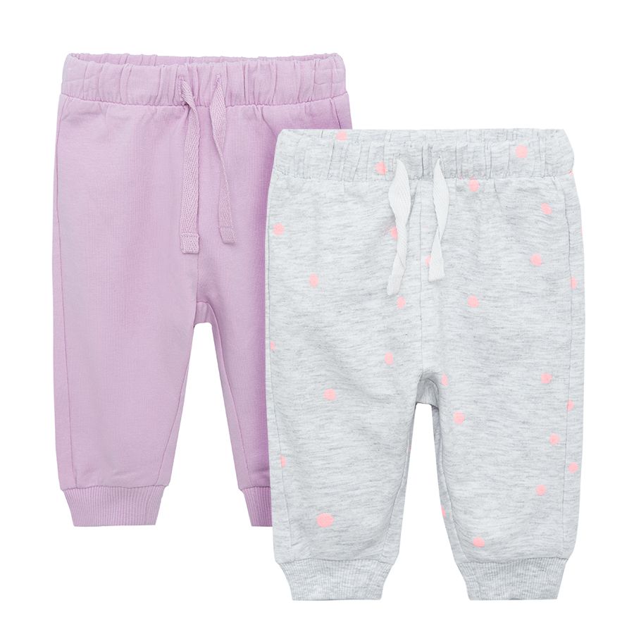 Mix color jogging pants 2-pack