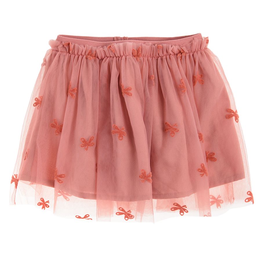 Brick tulle skirt