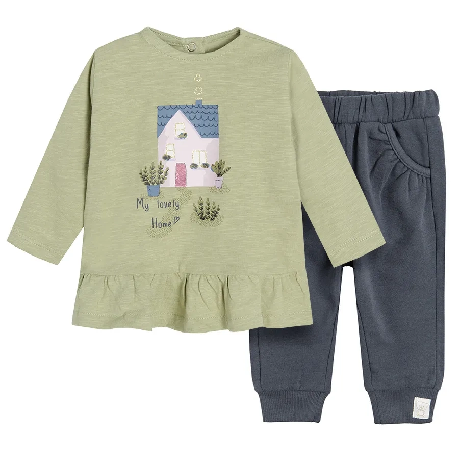 Clothing set sweatshirt and jeggings