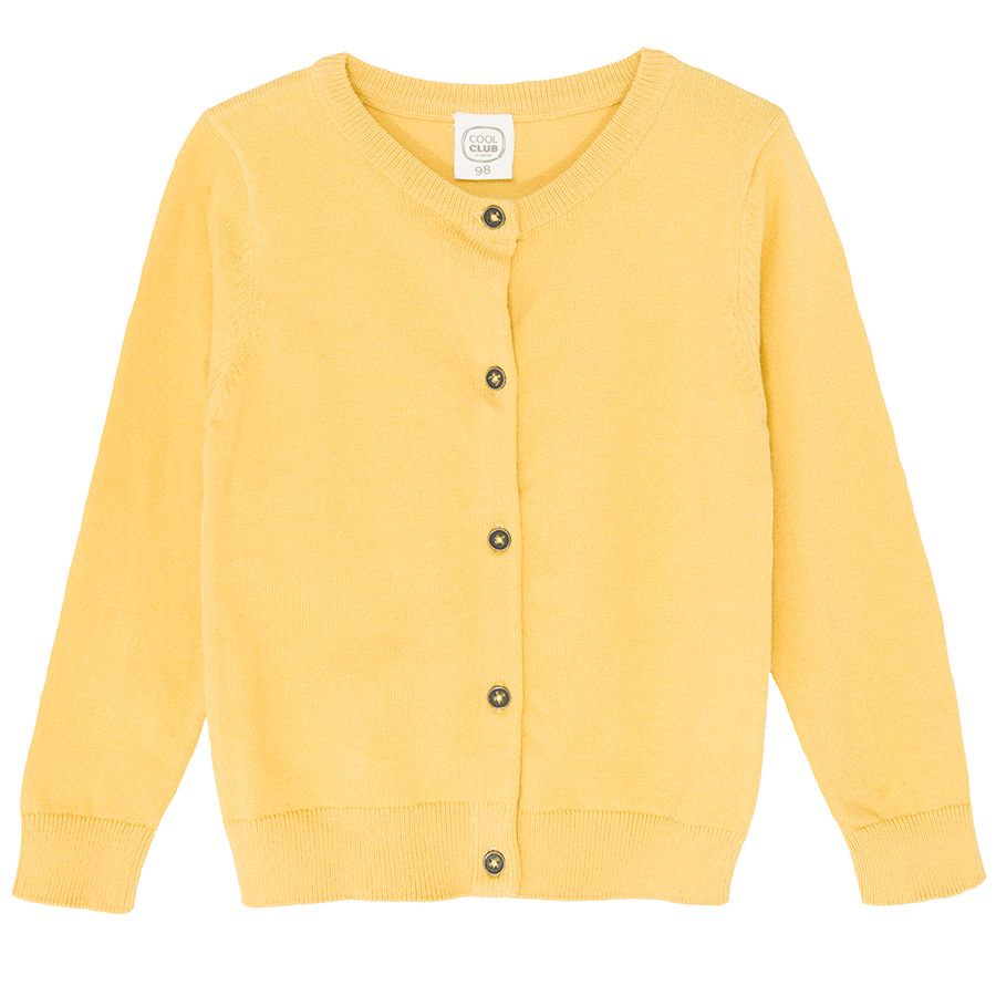 Yellow cardigan