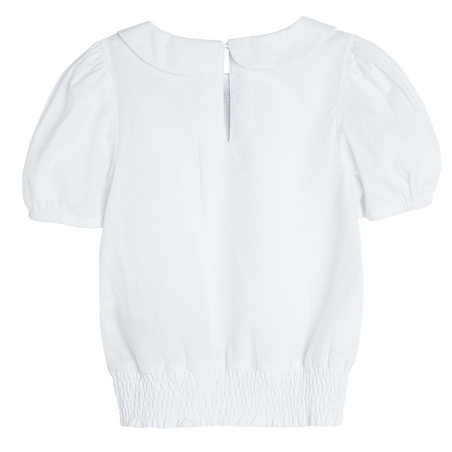 White short sleeve blouse