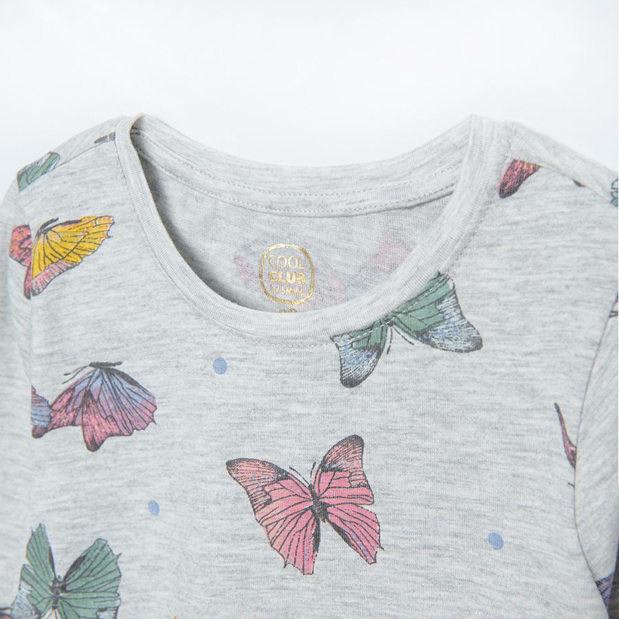 Ecru butterflies dress