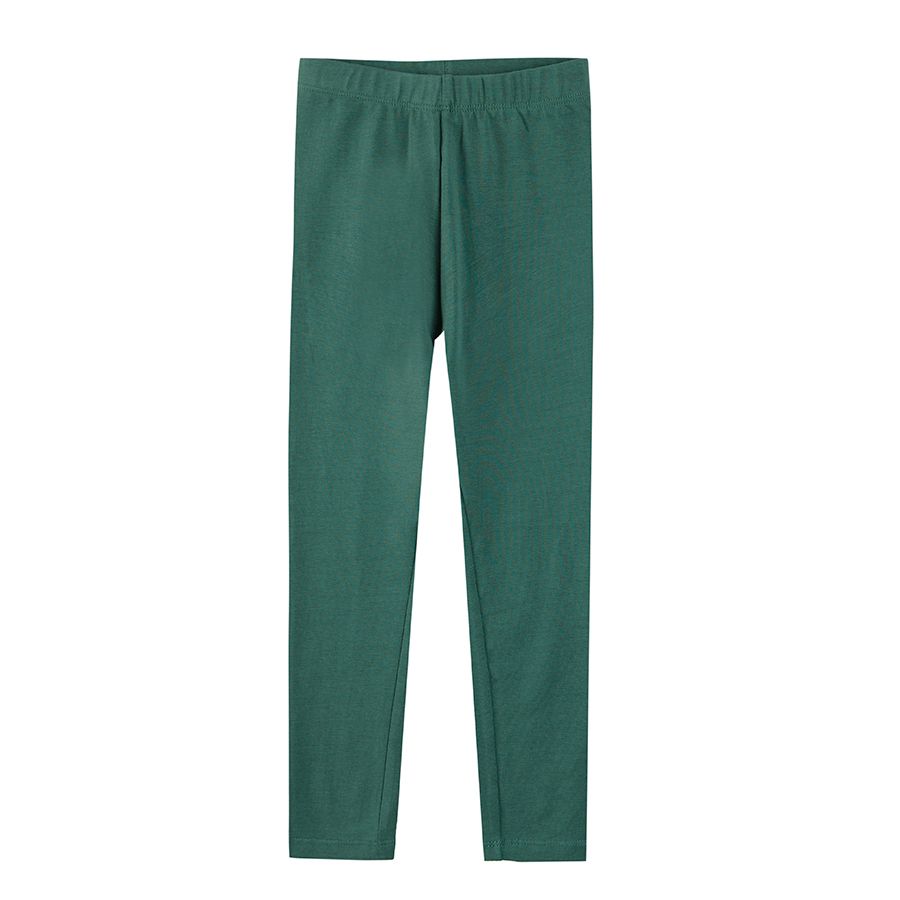 Green and grey with butterflies pring leggings 2 pack