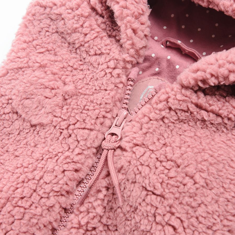 Pink hooded vest