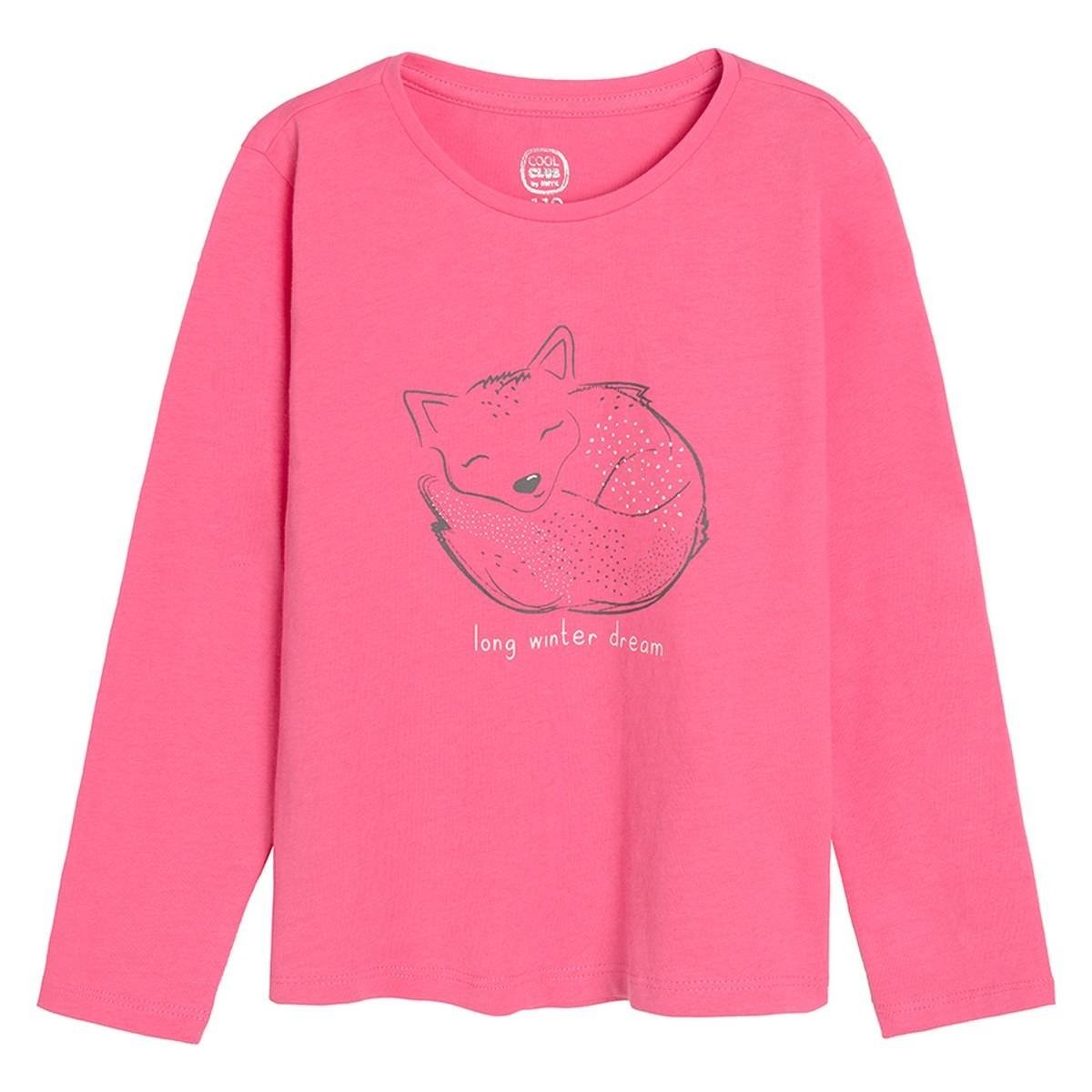 Pink long sleeve blouse