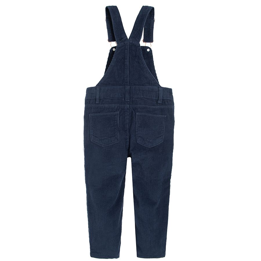 Navy blue dungaree trousers