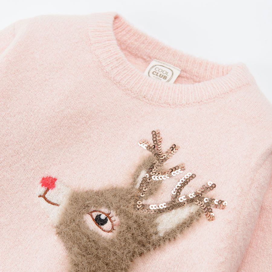 Beige deer jumper/sweatshirt