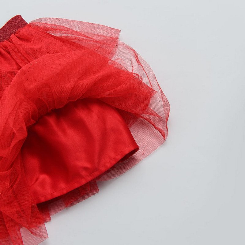 Red glitter skirt