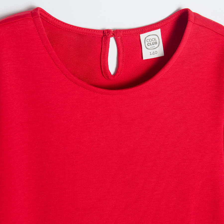 Red party dress