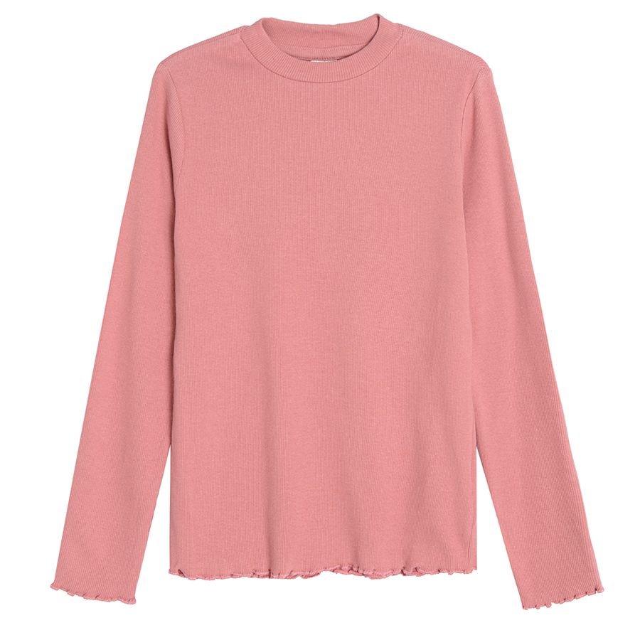 Red long sleeve blouse