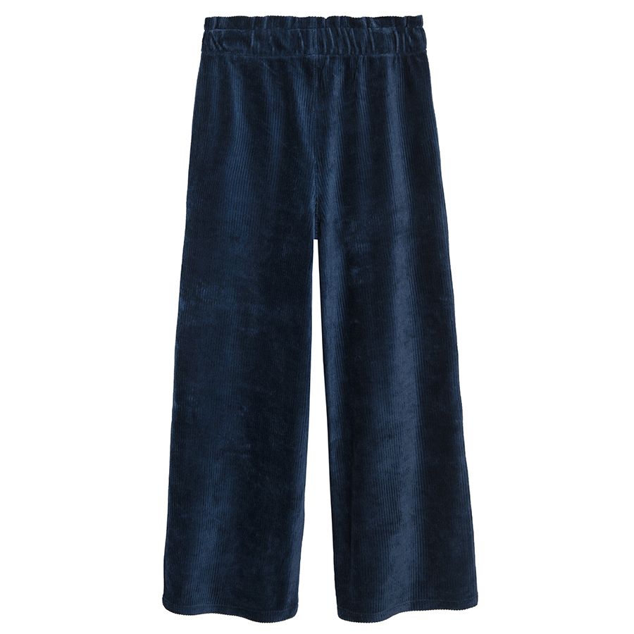 Navy blue wide pants
