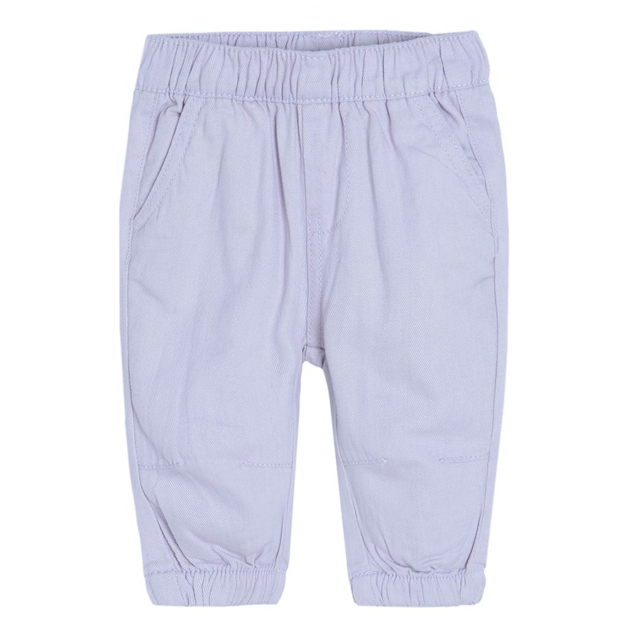 Light violet denim trousers
