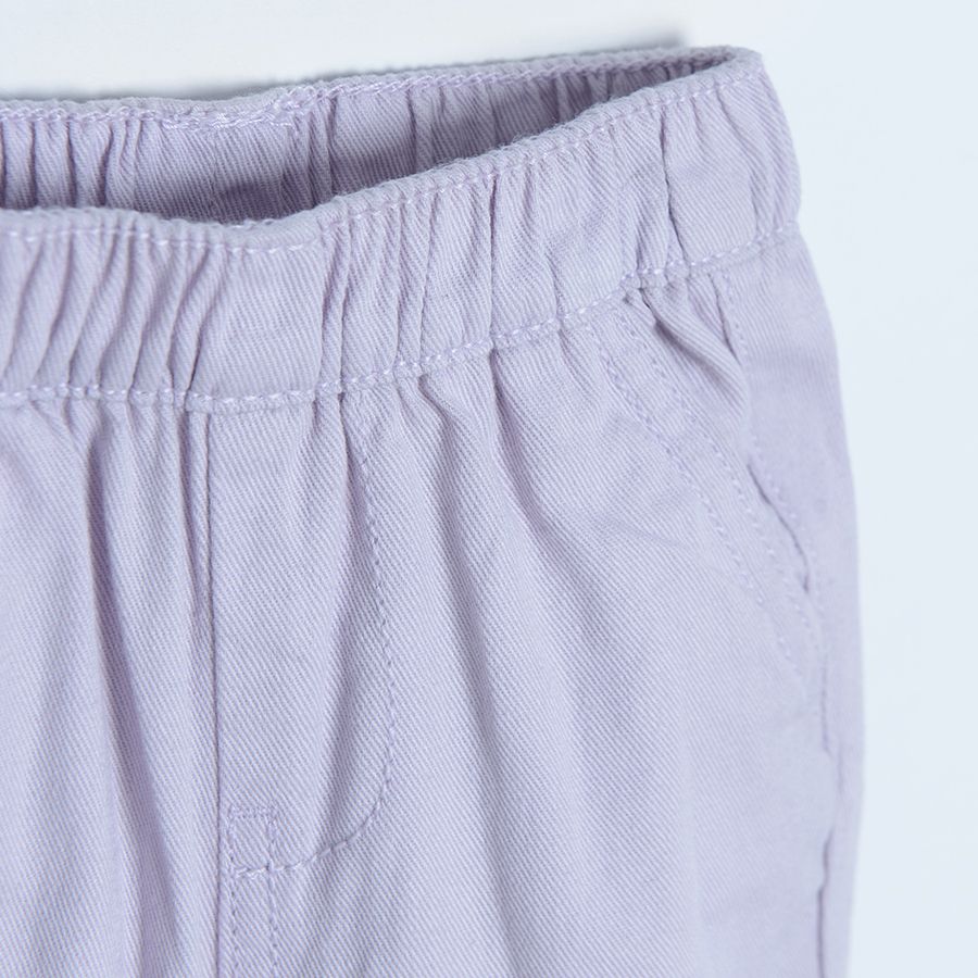 Light violet denim trousers