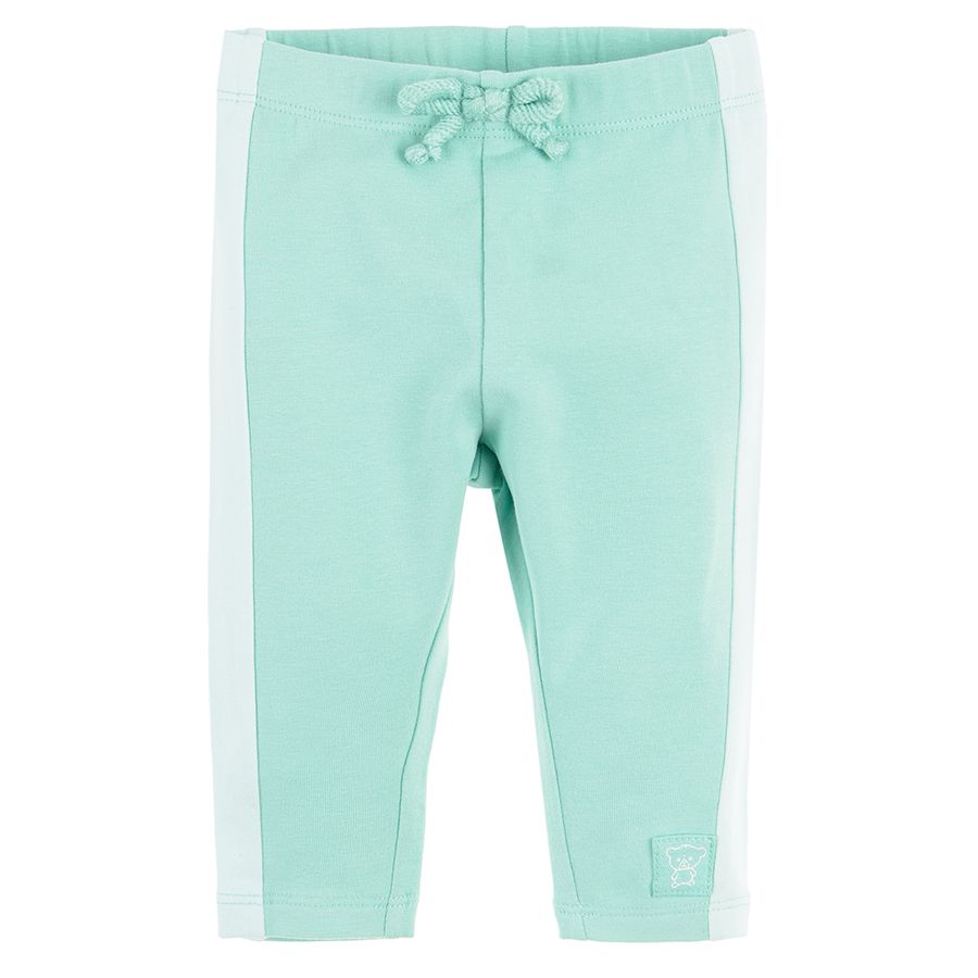 Violet and light green jeggings- 2 pack