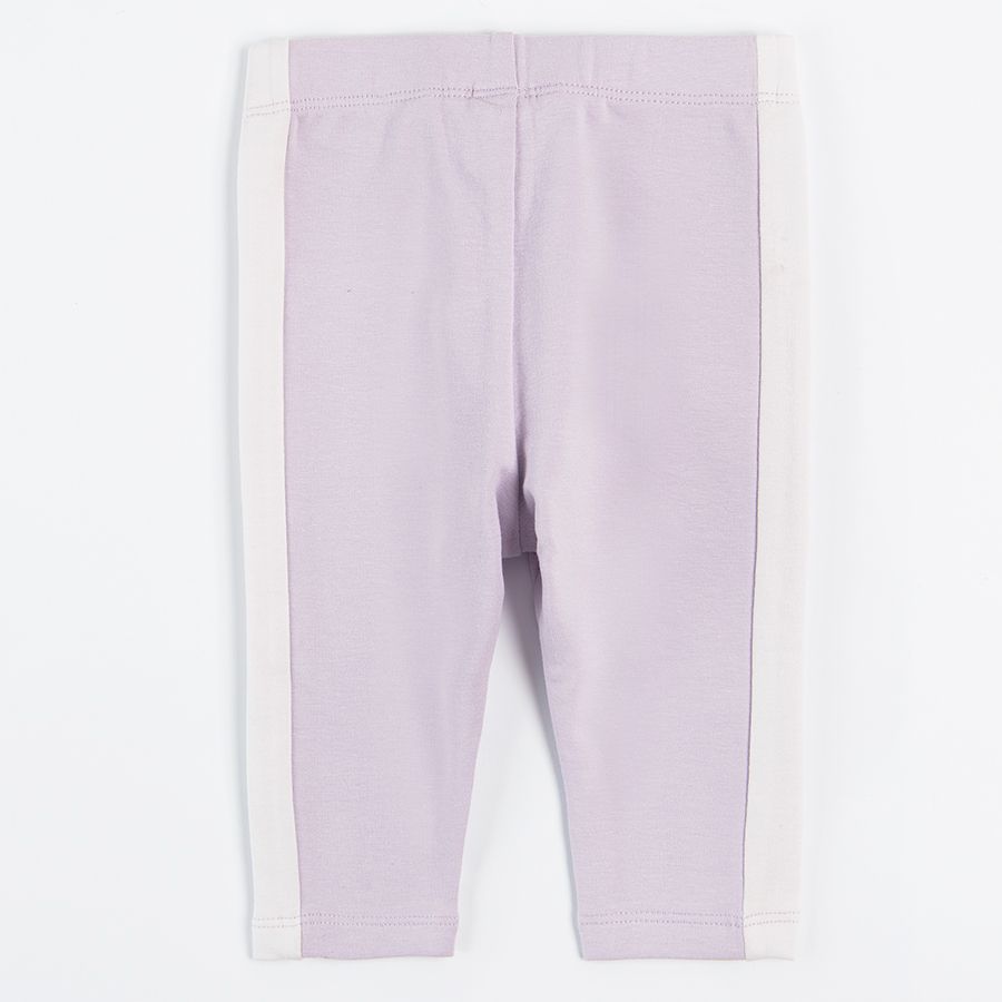 Violet and light green jeggings- 2 pack