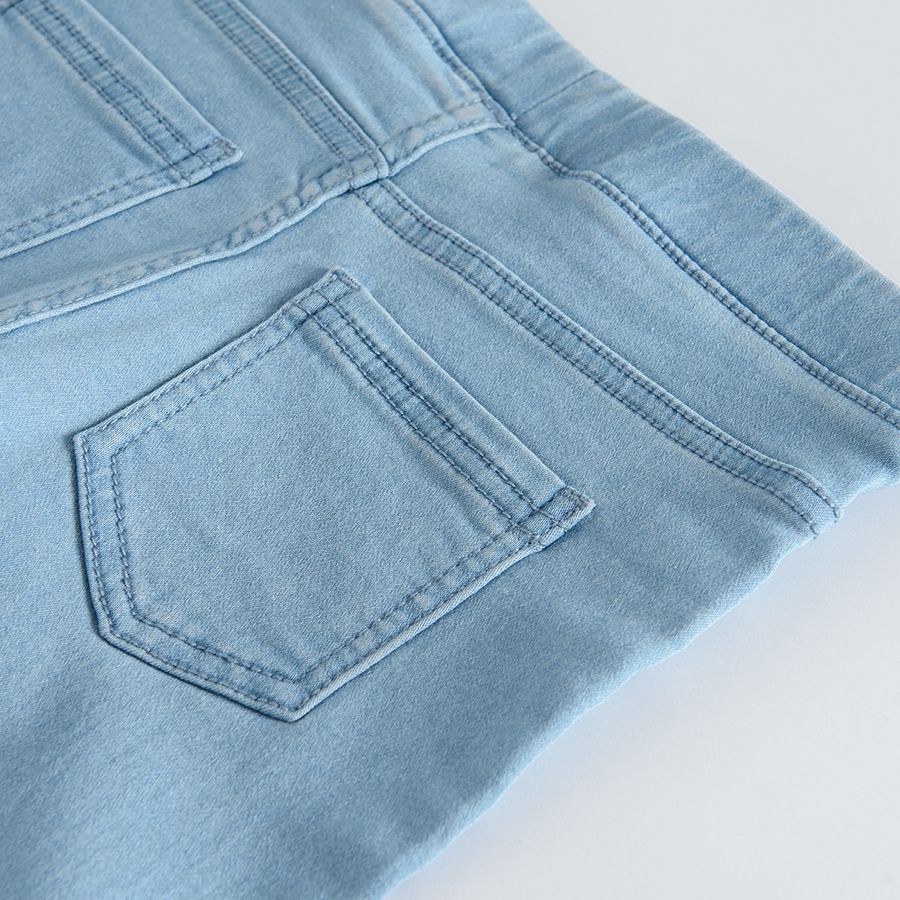 Light denim jeggings