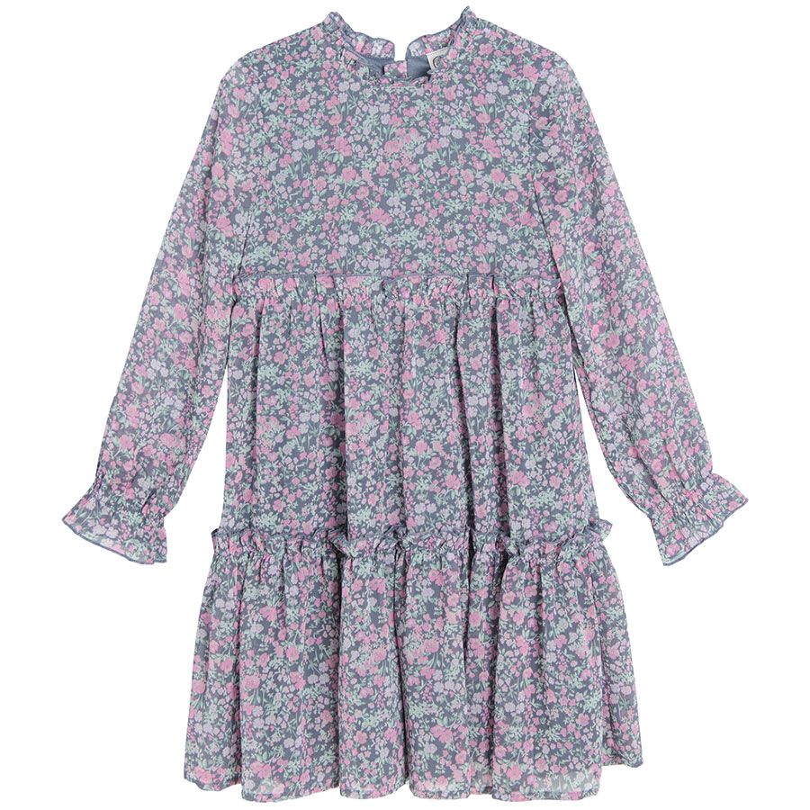 Graphite floral dress