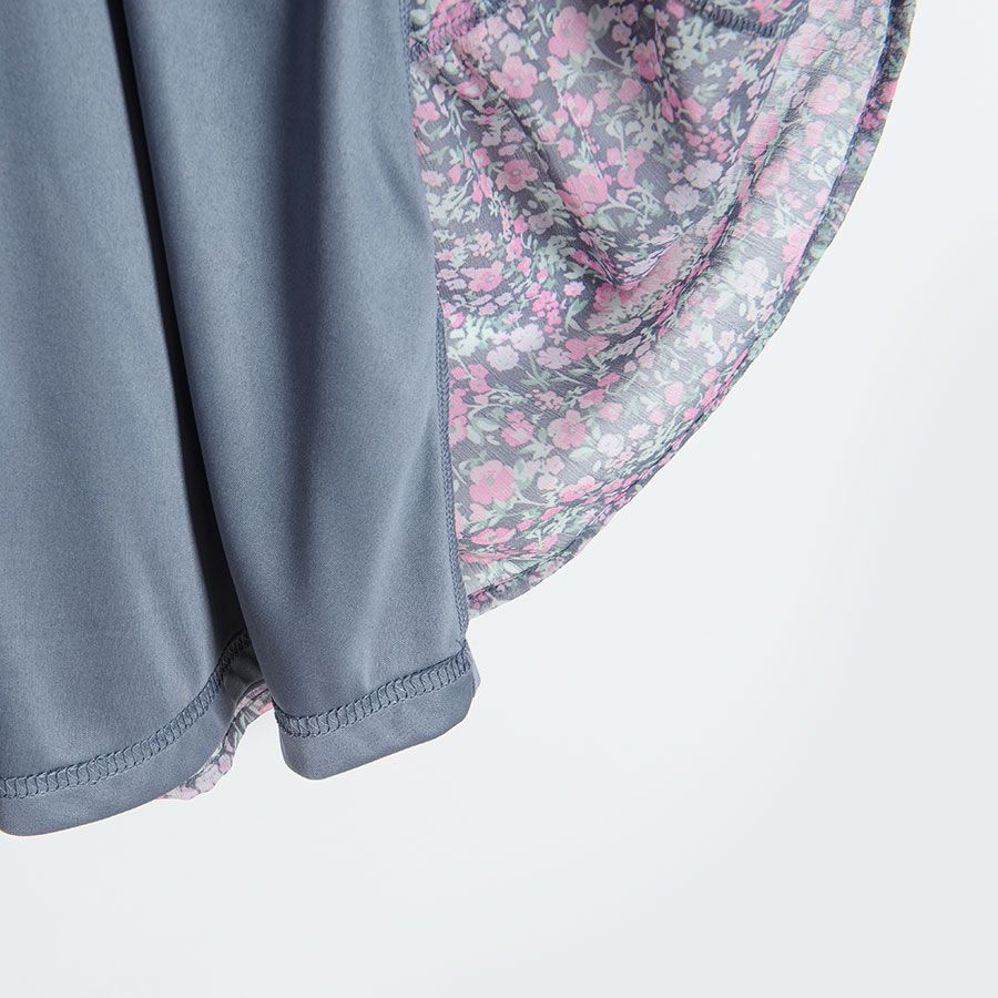 Graphite floral dress