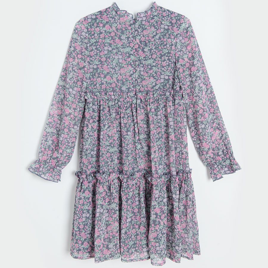 Graphite floral dress