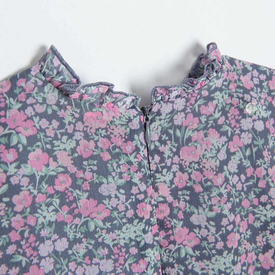 Graphite floral dress