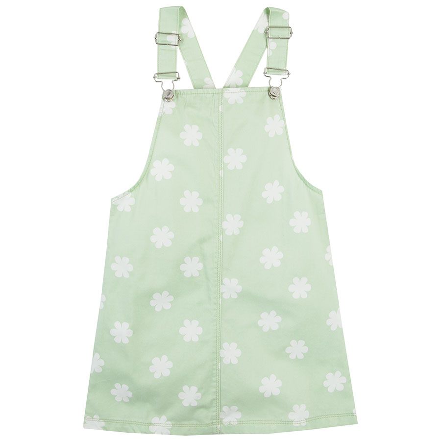 Σαλοπέτα φούστα πράσινη με στάμπα λουλούδια