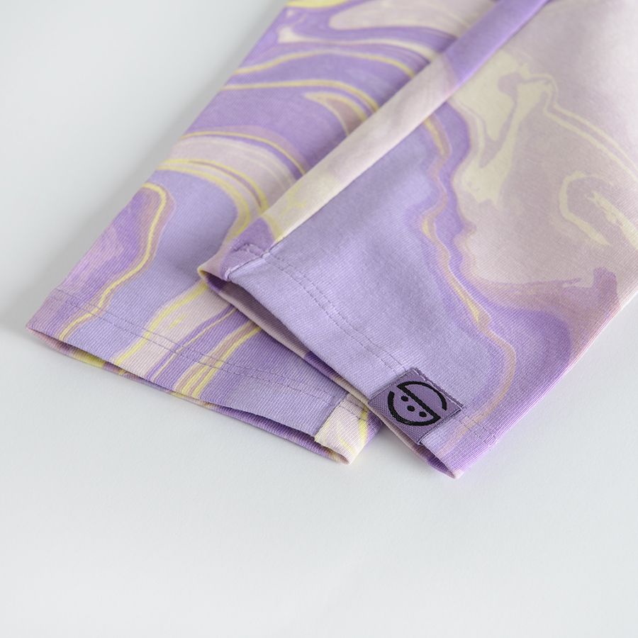 Κολάν μωβ με εφέ tie dye