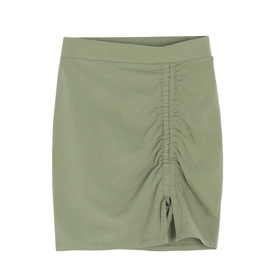 Khaki skirt with cord