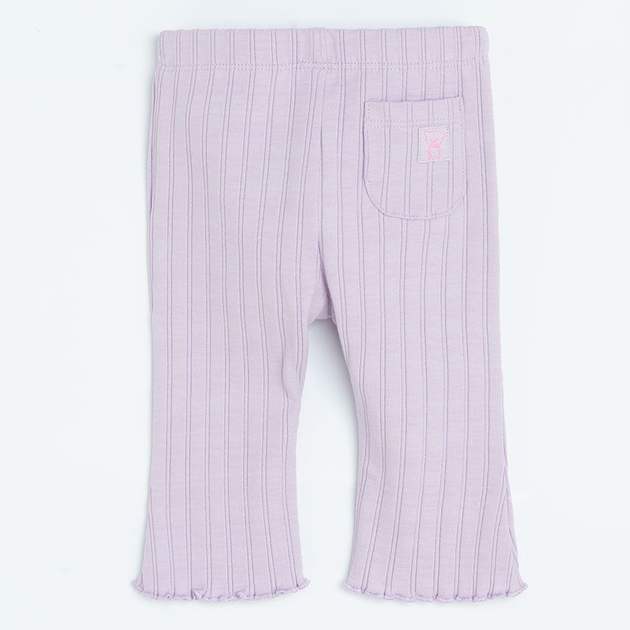 Light blue and fuchsia wide leg jeggings- 2 pack