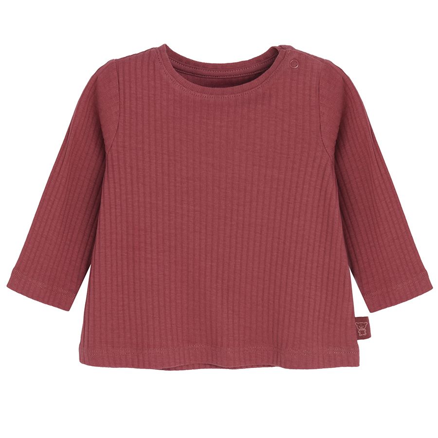 Brick long sleeve blouse