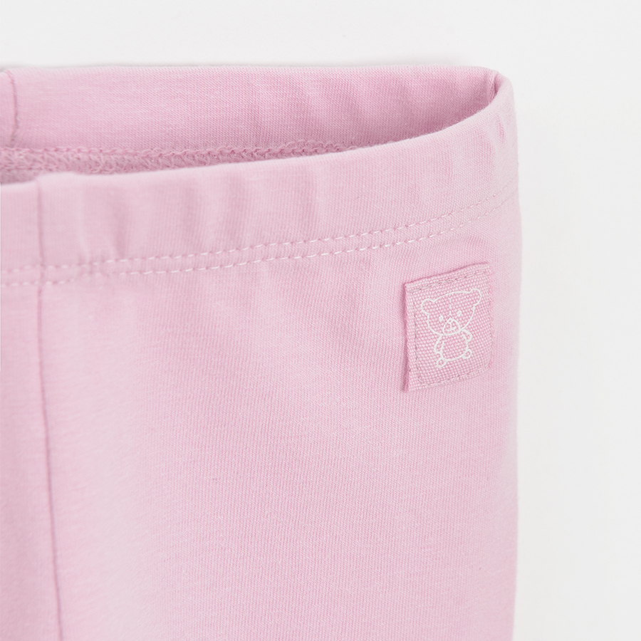 Pink and burgundy leggings - 2 pack
