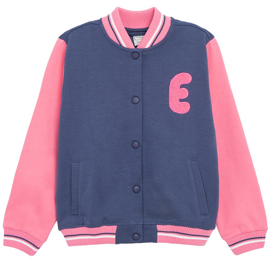 Denim with pink sleeves sweatshirt