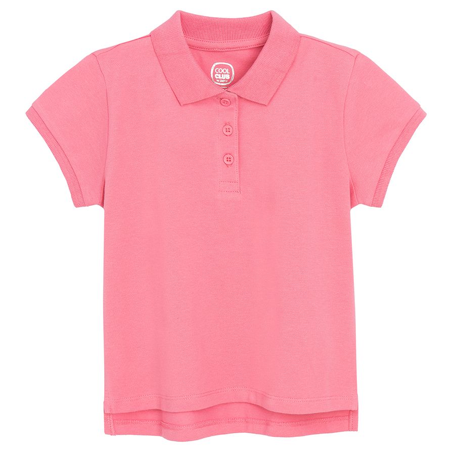 Light pink short sleeve poll T-shirt