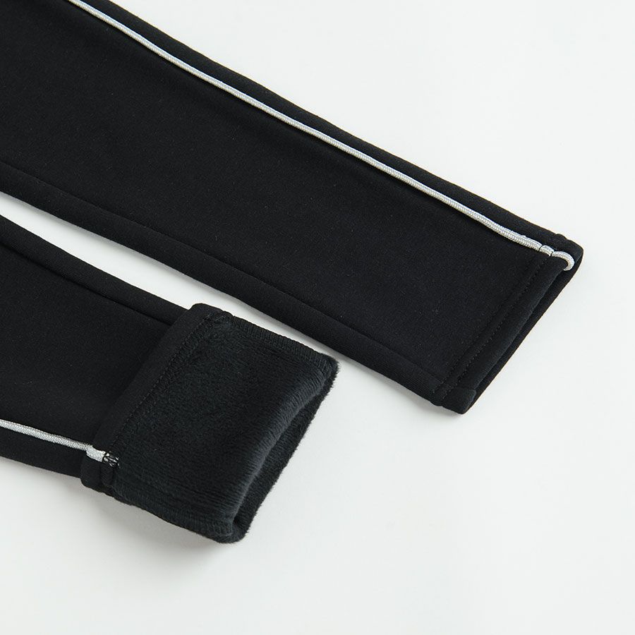 Κολάν μαύρο με επένδυση fleece