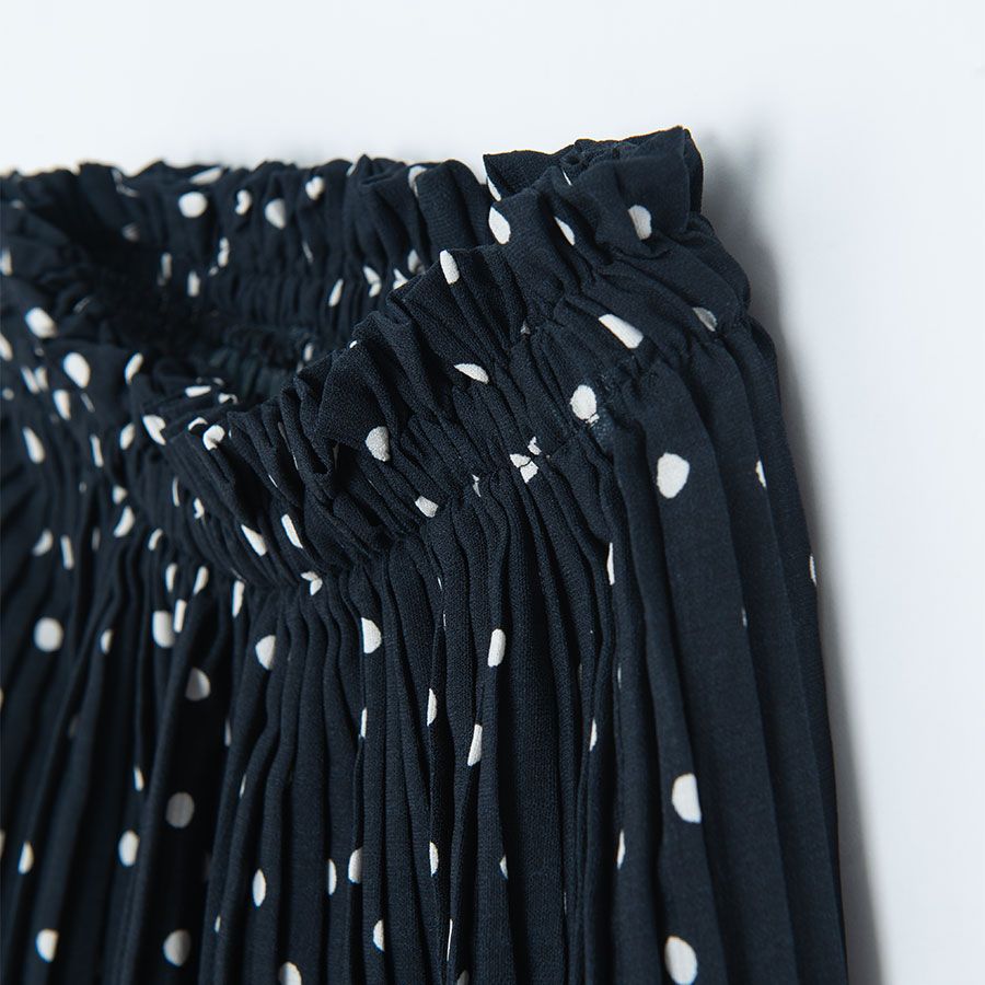 Black and white polka dot skirt