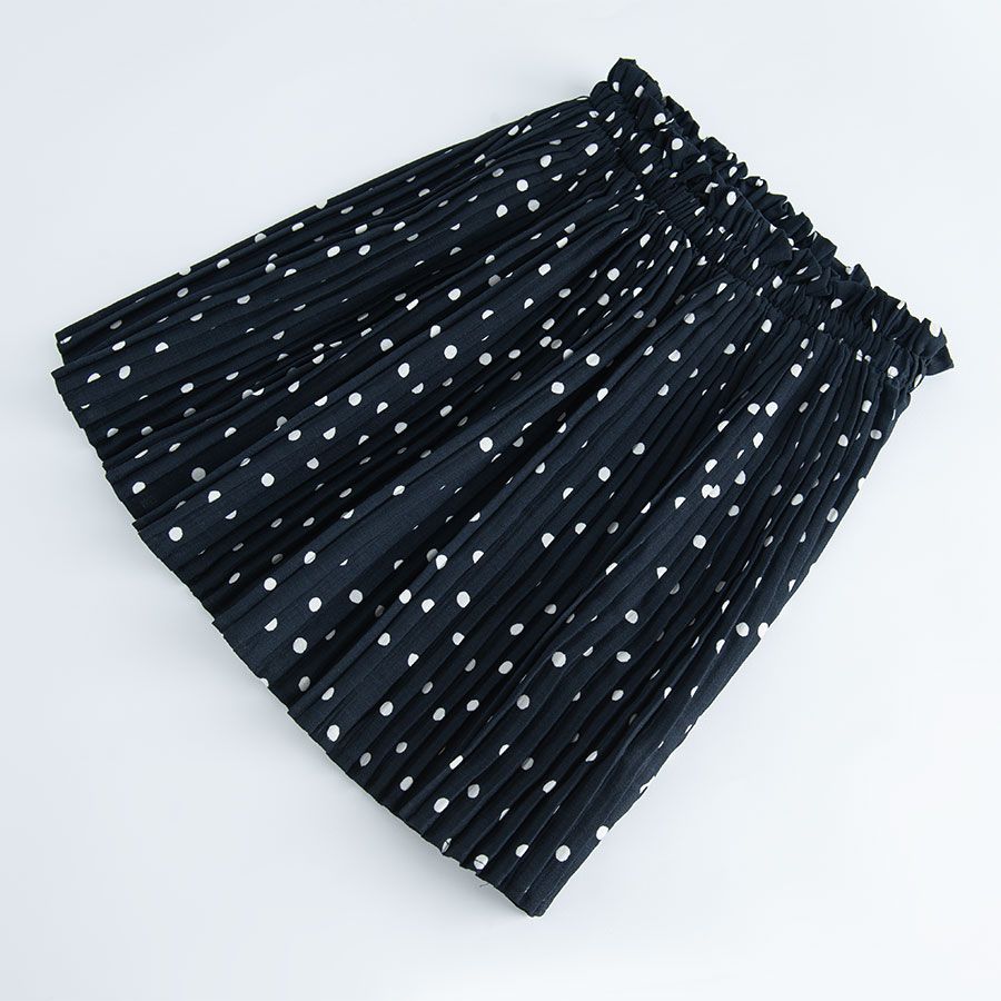 Black and white polka dot skirt