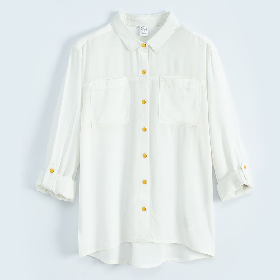 White button down shirt